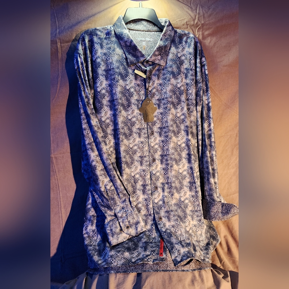 Luchiano Visconti multi print Jacquard shirt